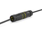 DeLOCK Kabelverbinder RJ45 Buchse zu RJ45 Buchse mit M23 Gewinde geeignet für Cat.6a / Cat.7 Netzwerkkabel IP68 staub- und wasserdicht