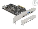 DeLOCK PCI Express x4 Karte zu 3 x USB Type-C + 2 x USB Typ-A - SuperSpeed USB 10 Gbps - Low Profile Formfaktor
