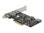 DeLOCK PCI Express x4 Karte zu 3 x USB Type-C + 2 x USB Typ-A - SuperSpeed USB 10 Gbps - Low Profile Formfaktor