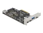 DeLOCK PCI Express x4 Karte zu 3 x USB Type-C + 2 x USB Typ-A - SuperSpeed USB 10 Gbps - Low Profile Formfaktor
