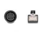 DeLOCK M12 Adapterkabel D-kodiert 4 Pin Buchse zu RJ45 Stecker 50 cm