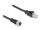 DeLOCK M12 Adapterkabel D-kodiert 4 Pin Buchse zu RJ45 Stecker 50 cm
