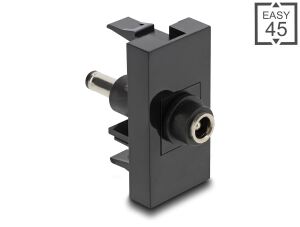 DELOCK Easy 45 Modul DC 5,5x2,5mm BU zu DC 5,5 x 2,1mm ST
