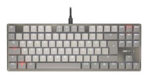 CHERRY KC 500 MX LP TKL Tastatur Heimbüro USB QWERTZ Deutsch Grau