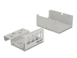 DELOCK Keystone Patchpanel 4 Port grau
