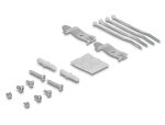DELOCK Keystone Patchpanel 4 Port grau