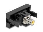 DELOCK Easy 45 Modul Cinch Buchse zu Cinch Buchse gelb / sch