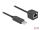 DeLOCK Serielles Anschlusskabel mit FTDI Chipsatz, USB 2.0 Typ-A Stecker zu RS-232 RJ45 Buchse 2 m schwarz