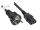 Alcasa P0030-S015 Stromkabel Schwarz 1,5 m Netzstecker Typ E+F C13-Koppler