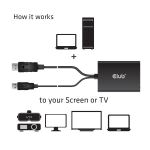 CLUB3D cac-1010 Displayport/usb DVI-I Daul link Schwarz, Weiß