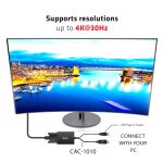CLUB3D cac-1010 Displayport/usb DVI-I Daul link Schwarz, Weiß