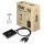 CLUB3D cac-1010 Displayport/usb DVI-I Daul link Schwarz, Weiß