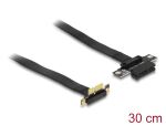 DeLOCK Riser Karte PCI Express x1 Stecker 90° gewinkelt zu x1 Slot mit Kabel 30 cm