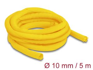 DeLOCK Gewebeschlauch selbstschließend hitzebeständig 5 m x 10 mm gelb