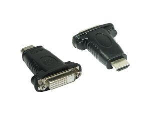 Alcasa DVI-HDMI Kabeladapter DVI 24+1 Schwarz