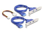 DELOCK Konverter M.2 Key B+M St zu 4x USB 5 Gbps Bu 50cm Kab