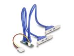 DELOCK Konverter M.2 Key B+M St zu 4x USB 5 Gbps Bu 50cm Kab