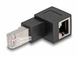 DeLOCK RJ45 Stecker zu RJ45 Buchse Adapter Cat.6A 90°...