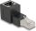 DeLOCK RJ45 Stecker zu RJ45 Buchse Adapter Cat.6A 90° nach oben gewinkelt