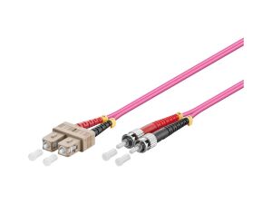 Alcasa 10m SC/ST InfiniBand/Glasfaserkabel Violett