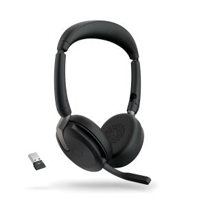 Jabra Evolve2 65 Flex Kopfhörer Verkabelt & Kabellos Kopfband Büro/Callcenter Bluetooth Schwarz