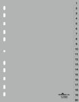 Durable 6522-10 Numerischer Registerindex Polypropylen...