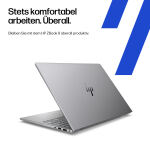 HP ZBook 8 G1i Intel Core Ultra 7 265H Mobiler Arbeitsplatz 35,6 cm (14") WQXGA 64 GB DDR5-SDRAM 2 TB SSD NVIDIA RTX 500 Ada Wi-Fi 7 (802.11be) Windows 11 Pro AI Workstation, AI PC Silber