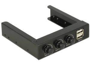 DELOCK 3.5 Front Panel > 2 x USB 2.0 und Lüftersteuerung