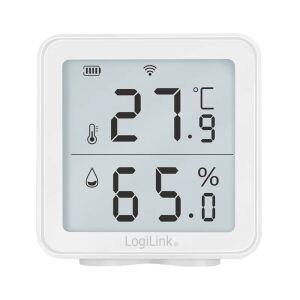 LogiLink SC0116 Hygrometer/Psychrometer Drinnen Elektronisches Hygrometer Weiß