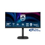 Philips 3000 series 34B2U3600C/00 Computerbildschirm 86,4 cm (34") 3440 x 1440 Pixel Wide Quad HD LCD Schwarz