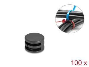 DELOCK Kabelbinder Befestigungskupplung D 12 x H 8 mm 90 dr
