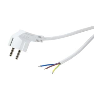 Logilink Netzkabel CEE7/7 Stecker 90°of. Kabelende 1,5m W