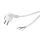 Logilink Netzkabel CEE7/7 Stecker 90°of. Kabelende 1,5m W