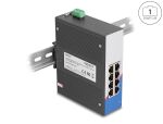 DELOCK Industrie Gigabit Ethernet Switch 8 Port RJ45 für Hut