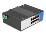 DELOCK Industrie Gigabit Ethernet Switch 8 Port RJ45 für Hut