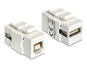 DELOCK Keystone USB A Buchse beidseitig einbaubar