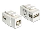 DELOCK Keystone USB A Buchse beidseitig einbaubar