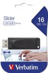 Verbatim Slider - USB-Stick 16 GB - Schwarz