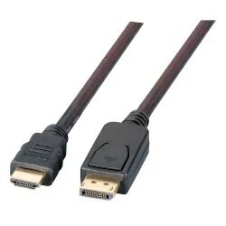 EFB Elektronik K5561SW.3V2 Videokabel-Adapter 3 m DisplayPort HDMI Schwarz
