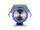 DELOCK Drucktaster zum Einbau 19mm 4x Schraubklemme LED blau