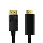LogiLink CV0127 Videokabel-Adapter 2 m DisplayPort HDMI Typ A (Standard) Schwarz