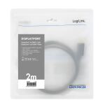 LogiLink CV0127 Videokabel-Adapter 2 m DisplayPort HDMI Typ A (Standard) Schwarz