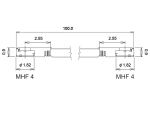 DELOCK Antennenkab. IV/HSC MXHP32 MHF > MHF St/St 1.13 0.10m