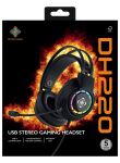 Deltaco Gaming GAM-168 Kopfhörer & Headset Kabelgebunden Kopfband USB Typ-A Schwarz