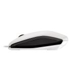 CHERRY GENTIX Kabelgebundene Maus, Weiß Grau, USB