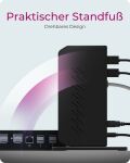 ICY BOX IB-DK2252AC, 12 in 1 USB 3.2 Gen 1 Notebook DockingStation, USB 3.2 Gen 1 auf: 6x USB 3.2 Gen 1+2x DP™, 2x HDMI®+1x GigabitLAN + Audio + Charger