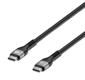 Manhattan 356367 USB Kabel USB 2.0 2 m USB C 0,48 Gbit/s 240 W Schwarz