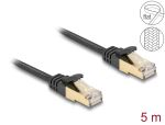 DELOCK RJ45 Flachb.Netzwerkkabel Cat.6A U/FTP St. zu St. 5m