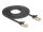 DeLOCK RJ45 Flachband Netzwerkkabel mit Geflechtmantel Cat.6A U/FTP Stecker zu Stecker 5 m schwarz