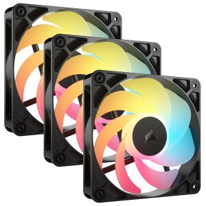 Corsair RS120-R ARGB Computergehäuse Ventilator 12 cm Schwarz 3 Stück(e)